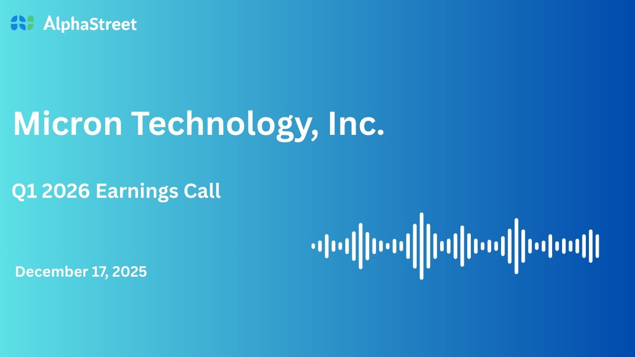 MU Stock | Micron Technology Inc  Q1 2026 Earnings Call