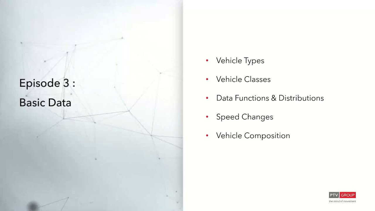 Getting to Know PTV Vissim - Episode 3 : Basic Data