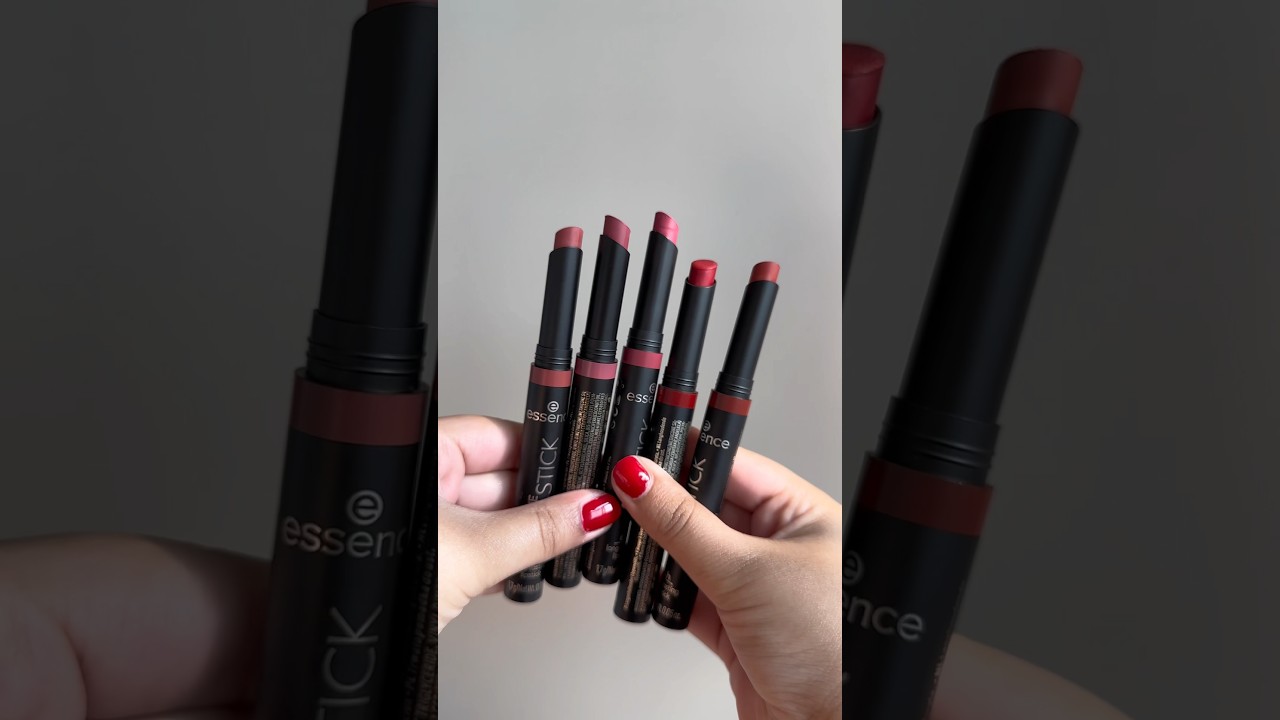 *NEW* essence slimstick + swatches! @essencecosmetics  #lipstick #swatches #makeup #viral #shorts