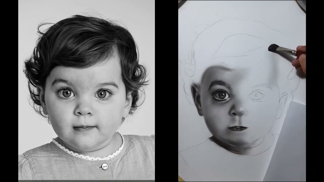 تعليم رسم البورتريه بالفحم