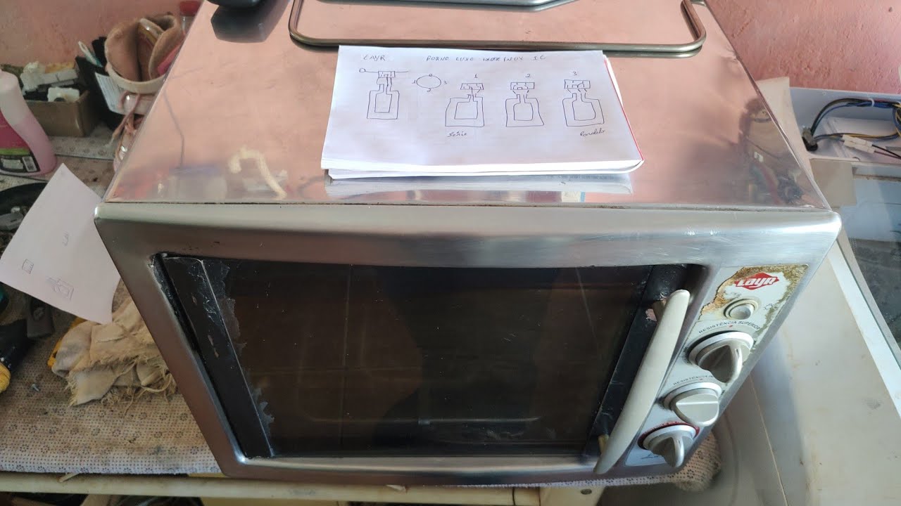 FORNO LAYR LUXO 2400W COMO LIGAR AS CHAVES SELETORA DE TEMPERATURA ESQUEMA ELÉTRICO