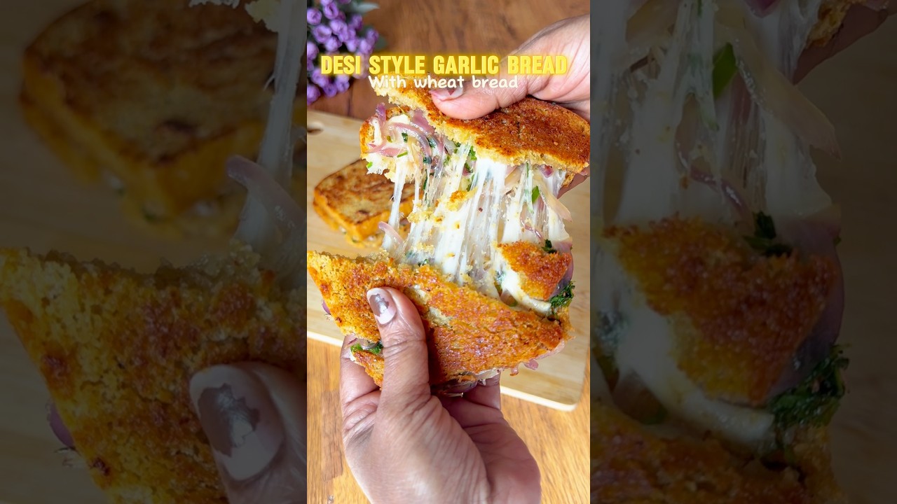 Garlic bread but a lil touch of desi style 😎#shortsfeed #shorts #trending #family #food #foodie