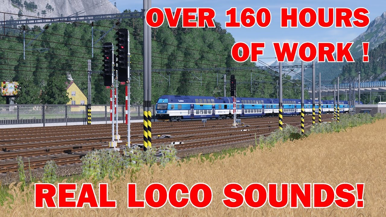 REALISTIC train ride | Line S1 (REAL loco sounds!) - Transport Fever 2