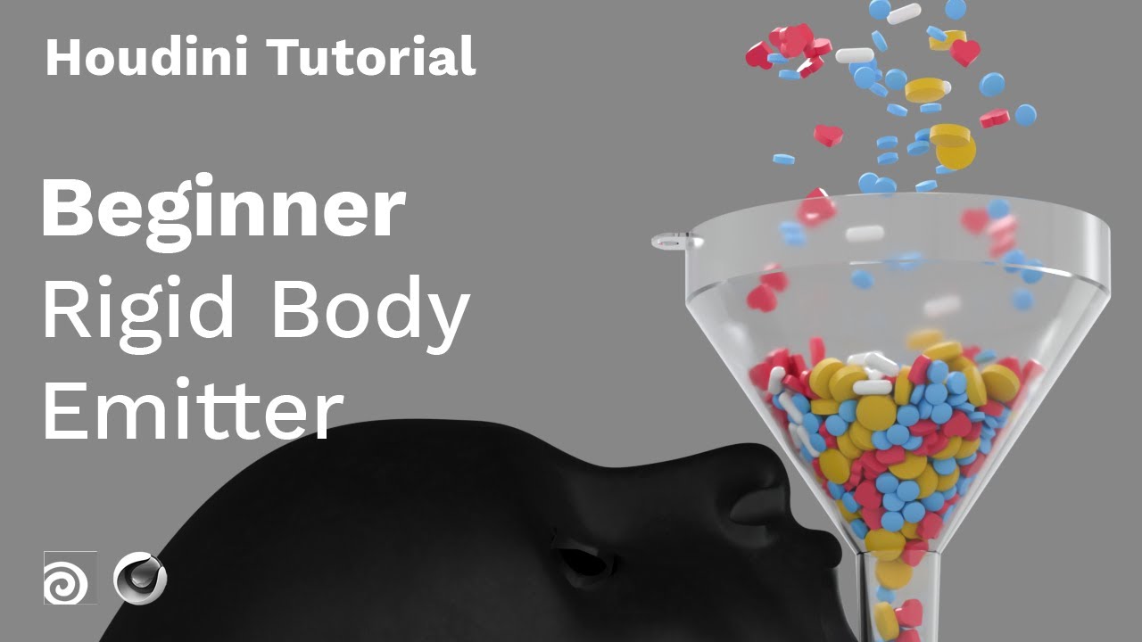 Easiest RBD Emitter in Houdini | Houdini Tutorial, Cinema4D and Octane Render