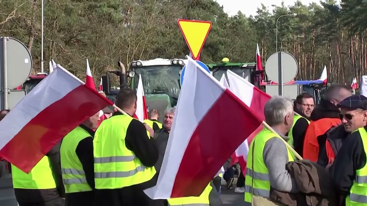 Tensions Rise: Polish-German Border Blockade by Farmers Demanding Action