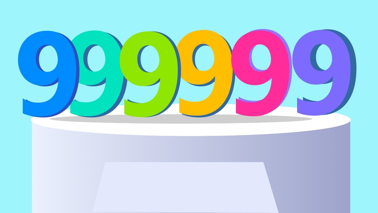 NUMBER MERGE RUN: SHOOTING &mdash; '999999 MODE' // Only Nines On Level (Gameplay*)
