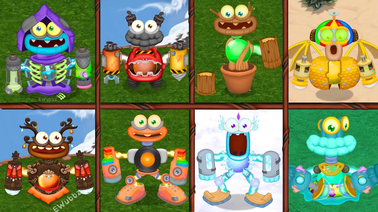 All Baby Wubbox On All Island | My Singing Monsters