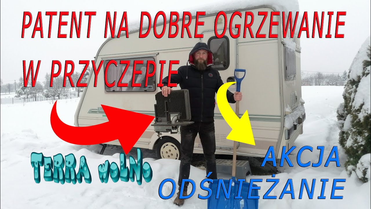 #20 Jak zrobić lepsze ogrzewanie w przyczepie kempingowej. Traktorem odśnieżam