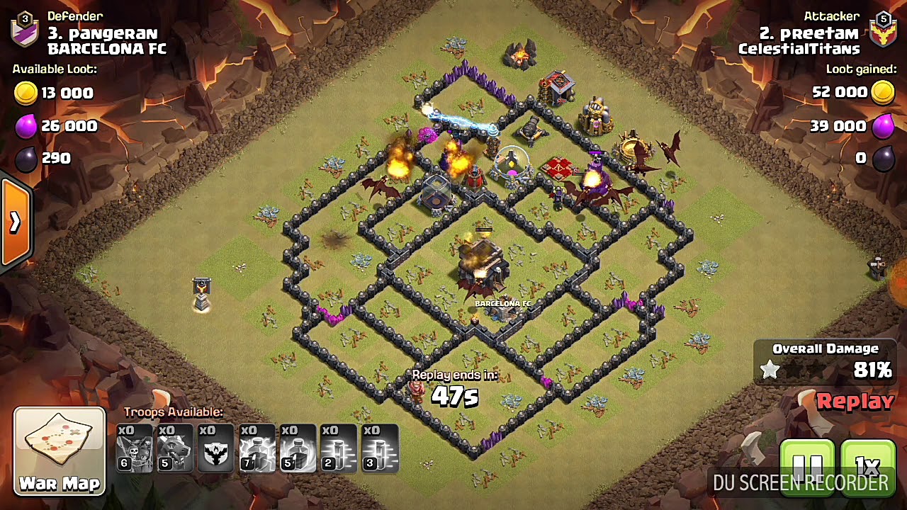 Town hall 9 war attacks without heroes
