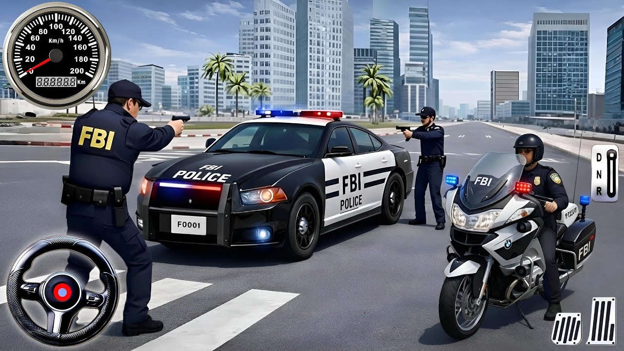 🚓 Police Car Chase Simulator 3D – Real City Cop Pursuit Gameplay (Android)
