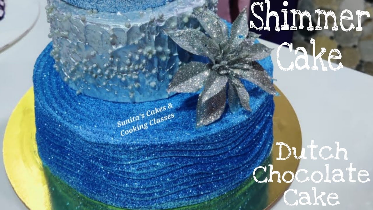 Shimmer Cake | Live Cake Decorating Class | Dutch Chocolate Cake | Cake Decorating ideas