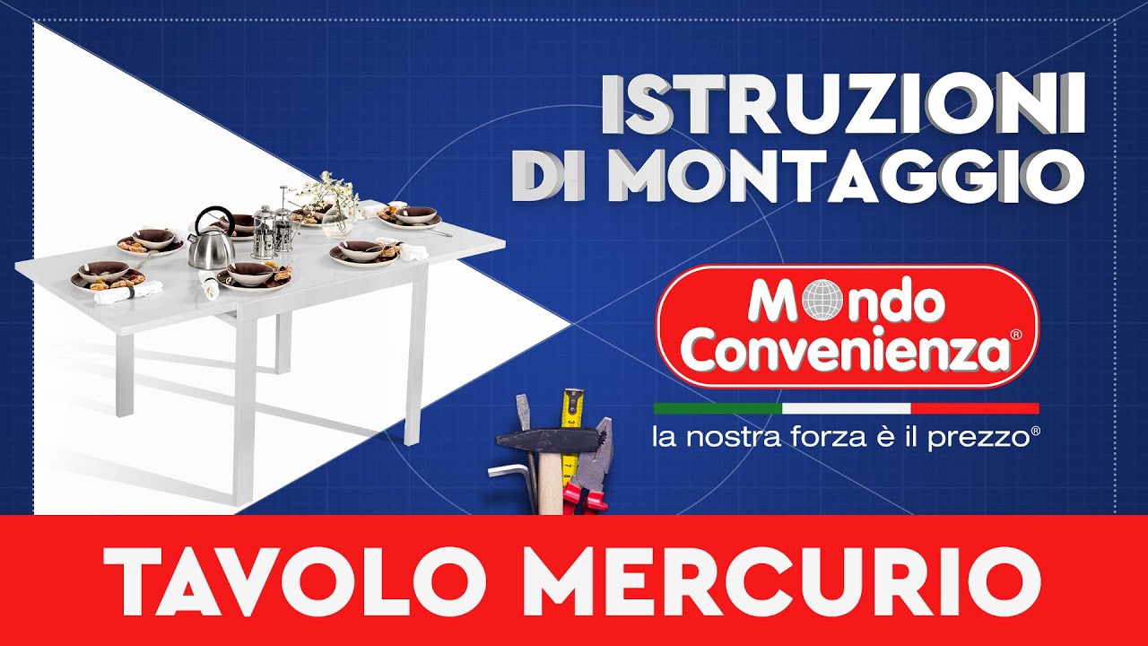 Istruzioni di Montaggio: Tavolo MERCURIO | MONDO CONVENIENZA