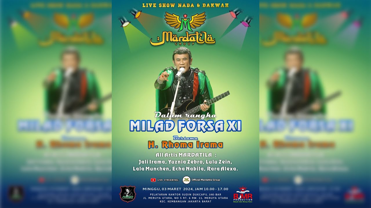 KONSER NADA & DAKWAH - Bersama H. Rhoma Irama | Milad FORSA ke XI