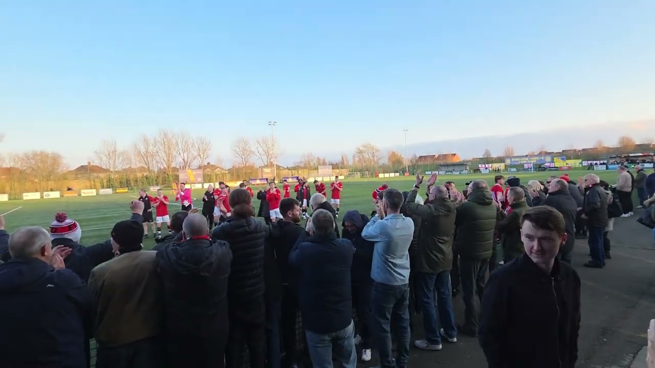 FC United fans at full time away at Stockton Town