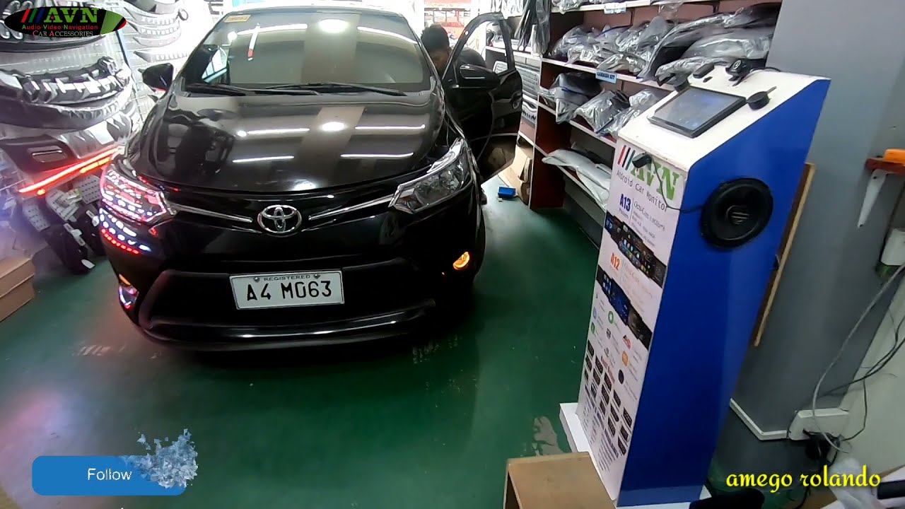 Toyota Vios Gen 3 Installed android Head Unit, AVN Brand