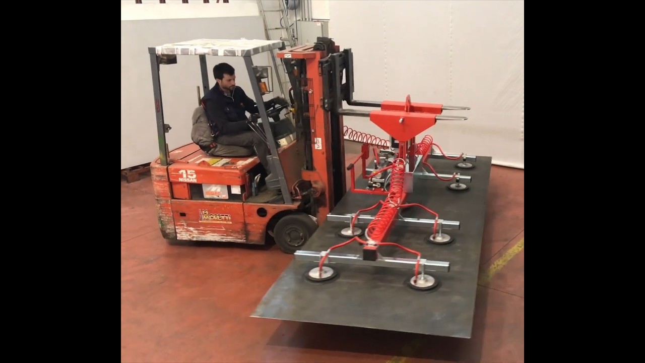 Palonnier à Ventouses pour Chariot Élévateur