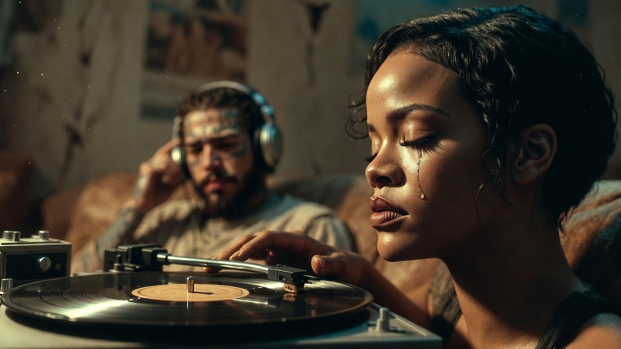 Rihanna ft.  Post Malone - Old Song Cry (Lyrics Video)