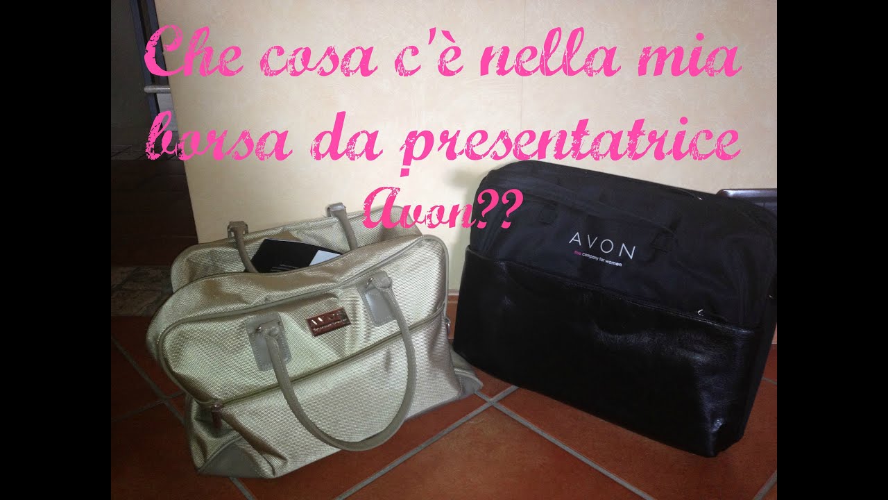 Video richiesta: cosa c'è nella mia borsa da presentatrice Avon??