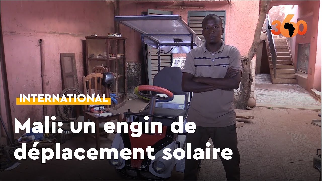 Mali: un jeune inventeur fabrique un moyen de déplacement fonctionnant au solaire