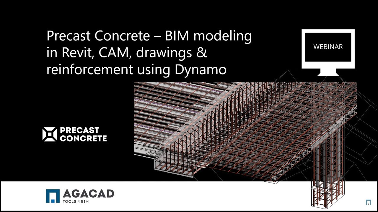 Precast Concrete: Rebar w/ Dynamo, BIM modeling in Revit, CAM, shop drawings