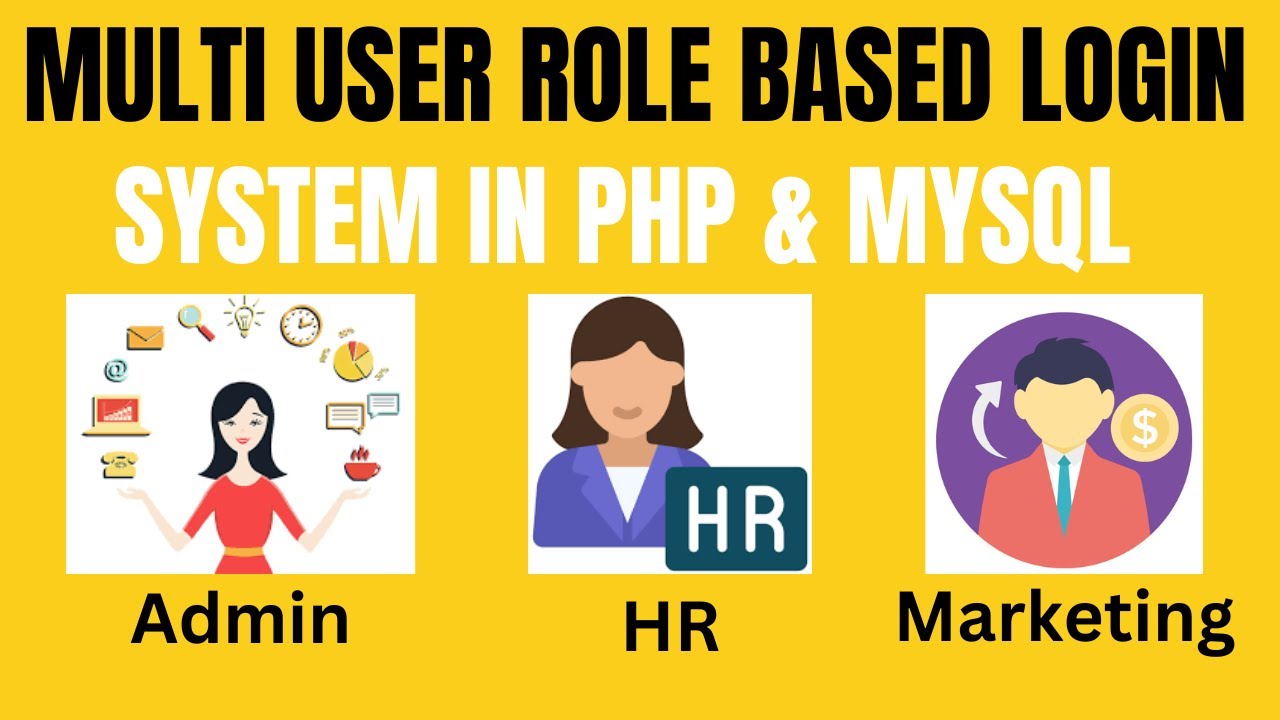 Multi User Role Based Login System in PHP & MySQL | User with Specific Access/ Privileges in PHP