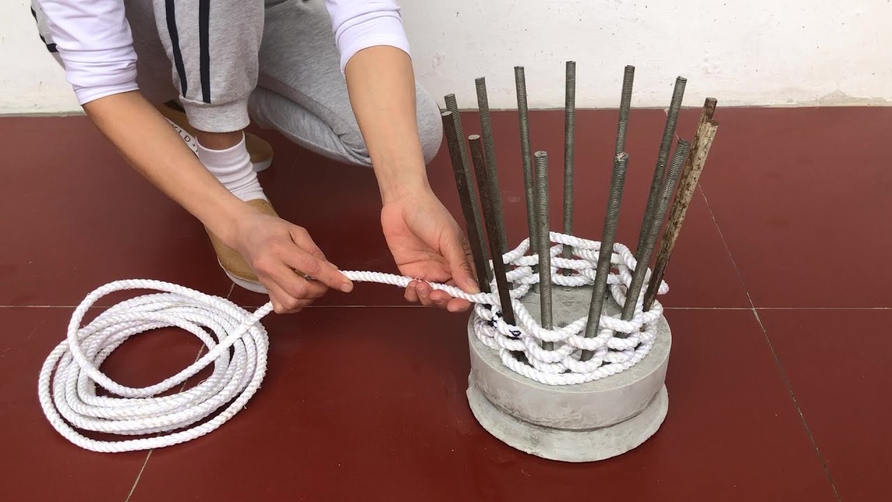 A Super Idea Made From Rope And Cement