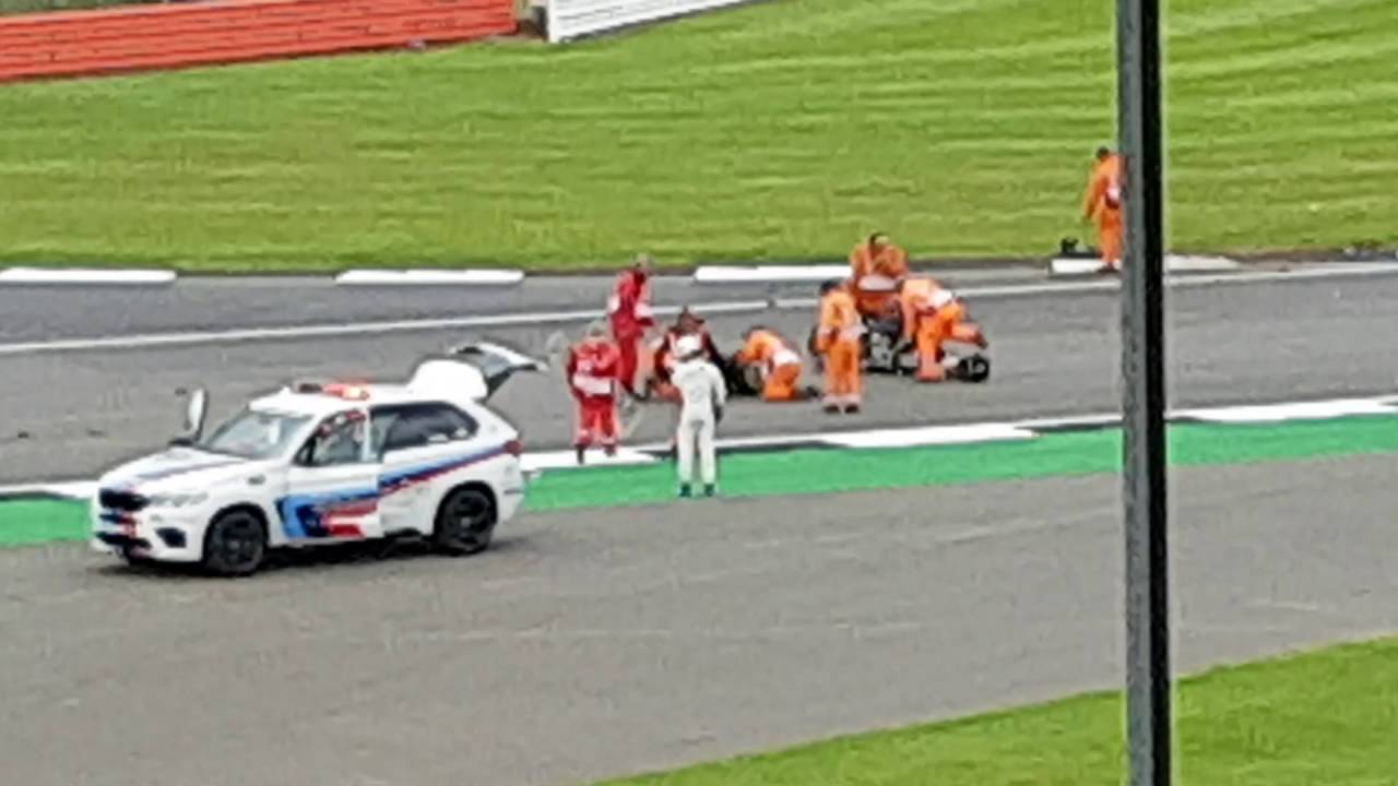 MotoGP Silverstone 1st lap crash 2016