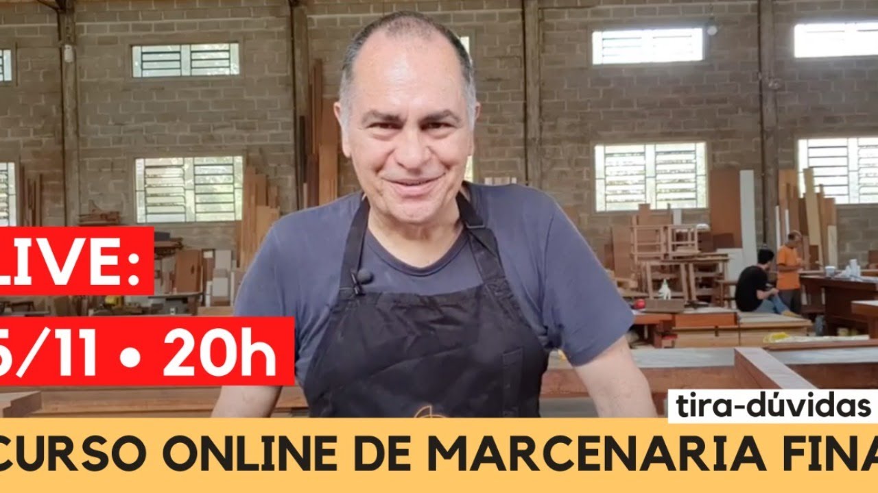 TIRA-DÚVIDAS CURSO ON LINE DE MARCENARIA FINA.