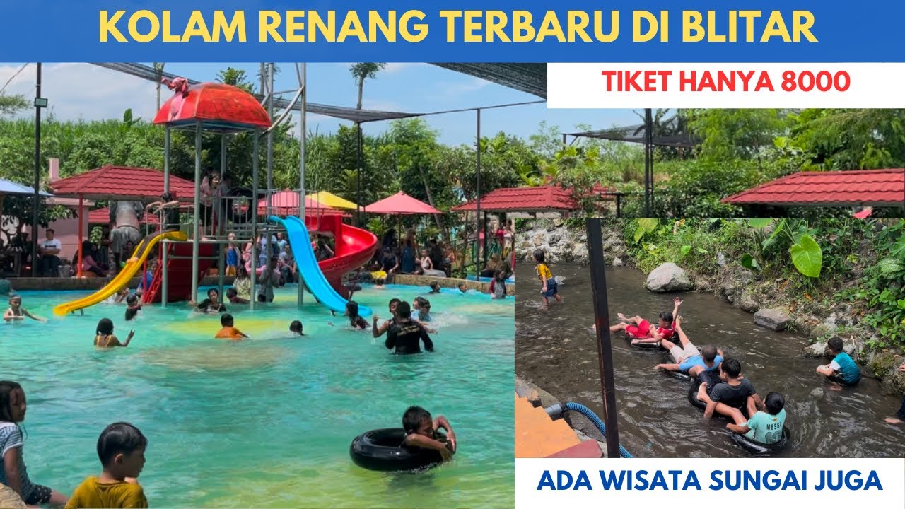 WISATA KOLAM RENANG TERBARU DI BLITAR | KALI GAJAH WATERPARK