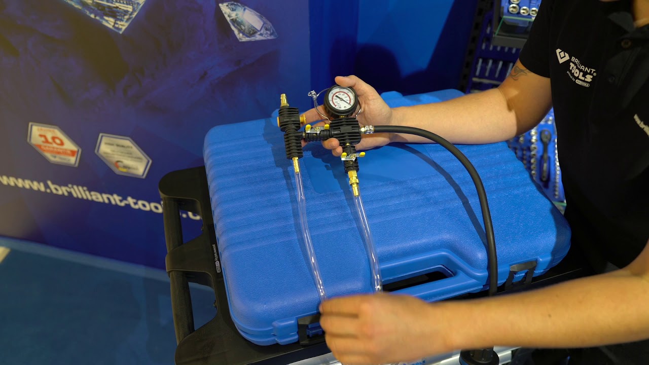 BRILLIANT TOOLS BT521150 Master Kühlsystem-Diagnose-Satz | 27-tlg [Powered by KS TOOLS]
