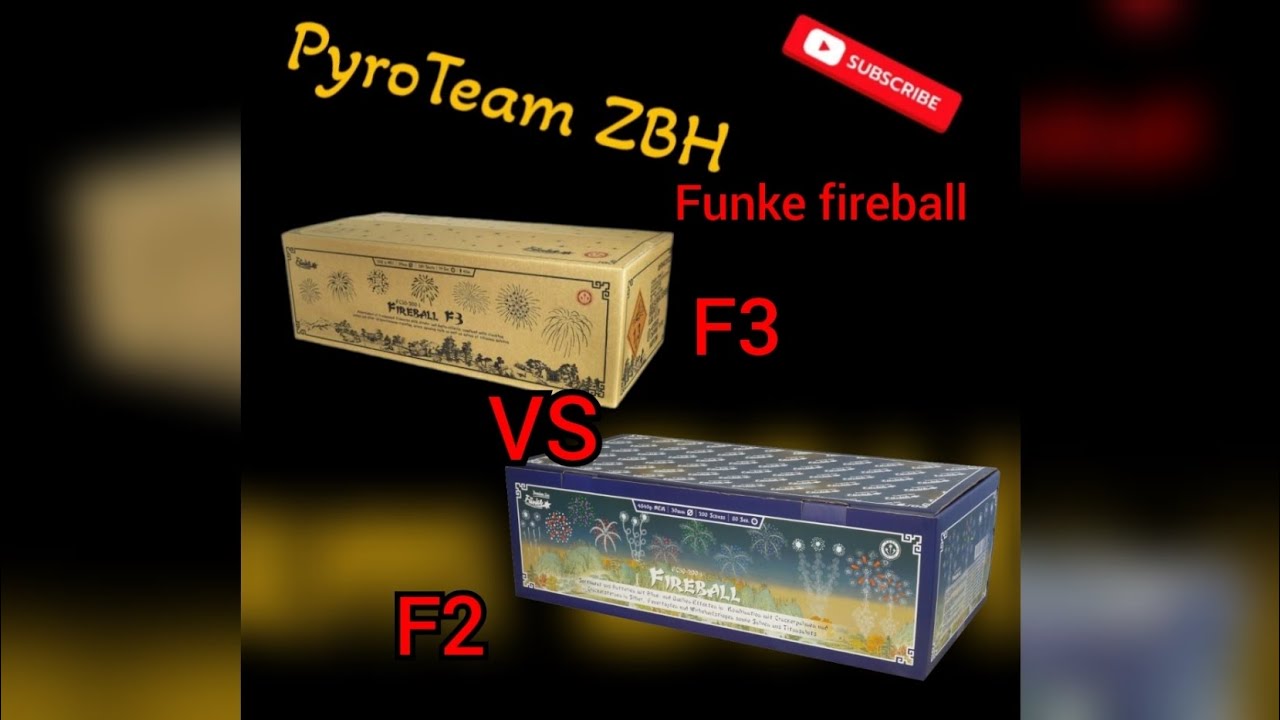 Funke fireball f2 vs f3 #vuurwerk  @pyroteamzbh