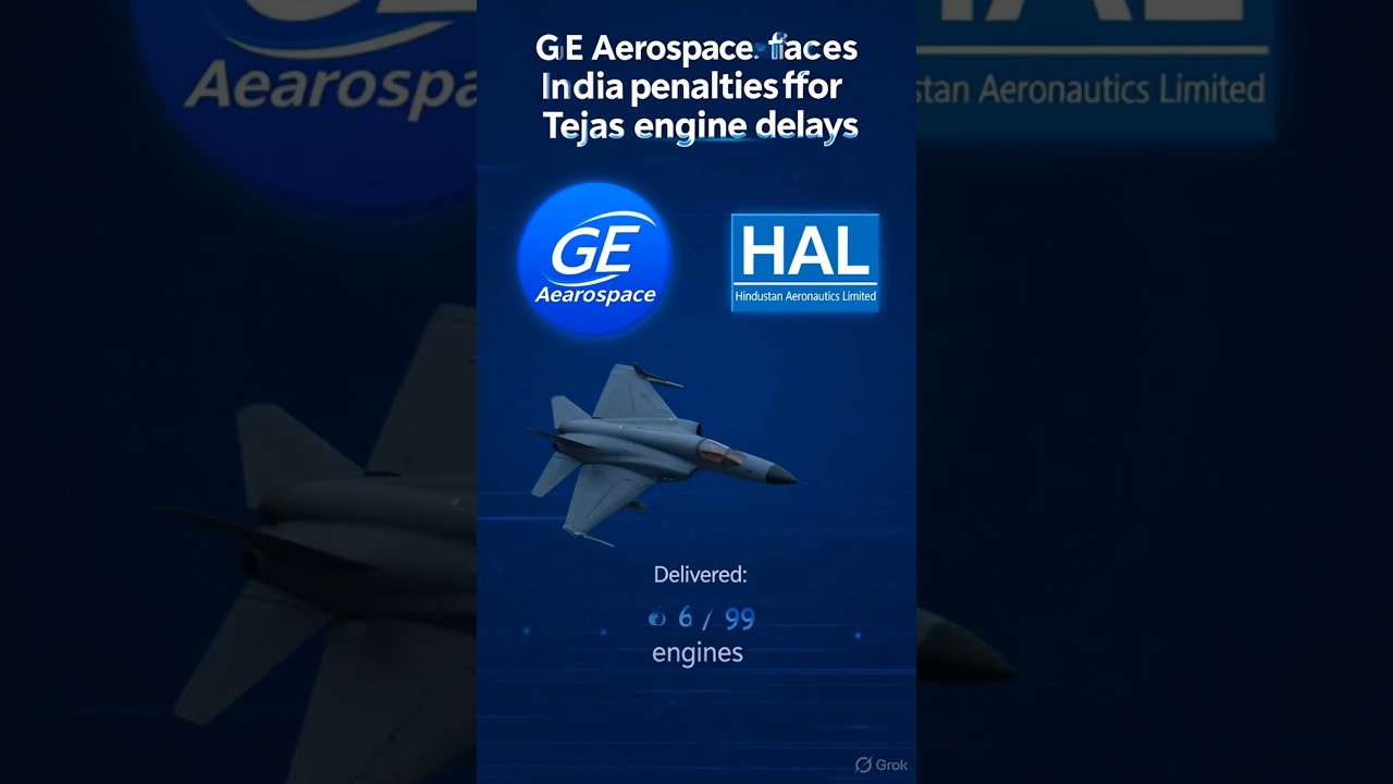 GE Aerospace faces India penalties for Tejas engine delays.&nbsp; #TejasMk1A #F404Engines #HALPenalties
