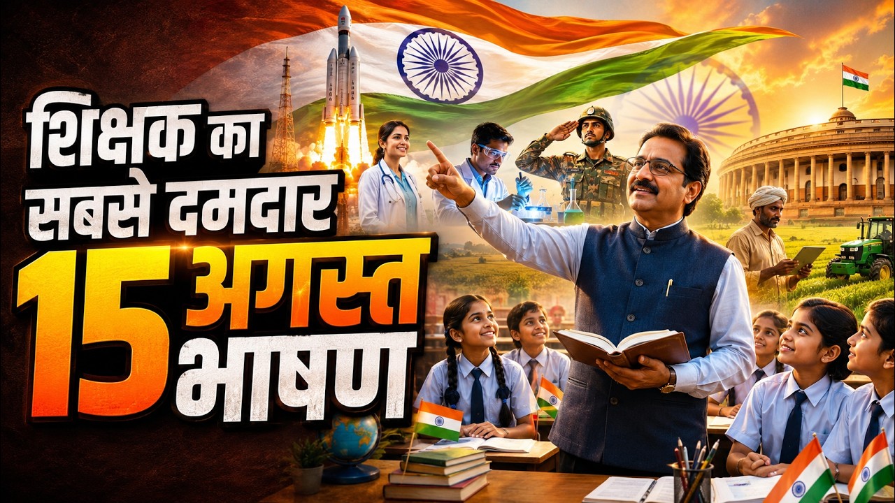 Speech for Teachers on August 15th | 15 August Speech for Teacher | Independence day speech in hindi