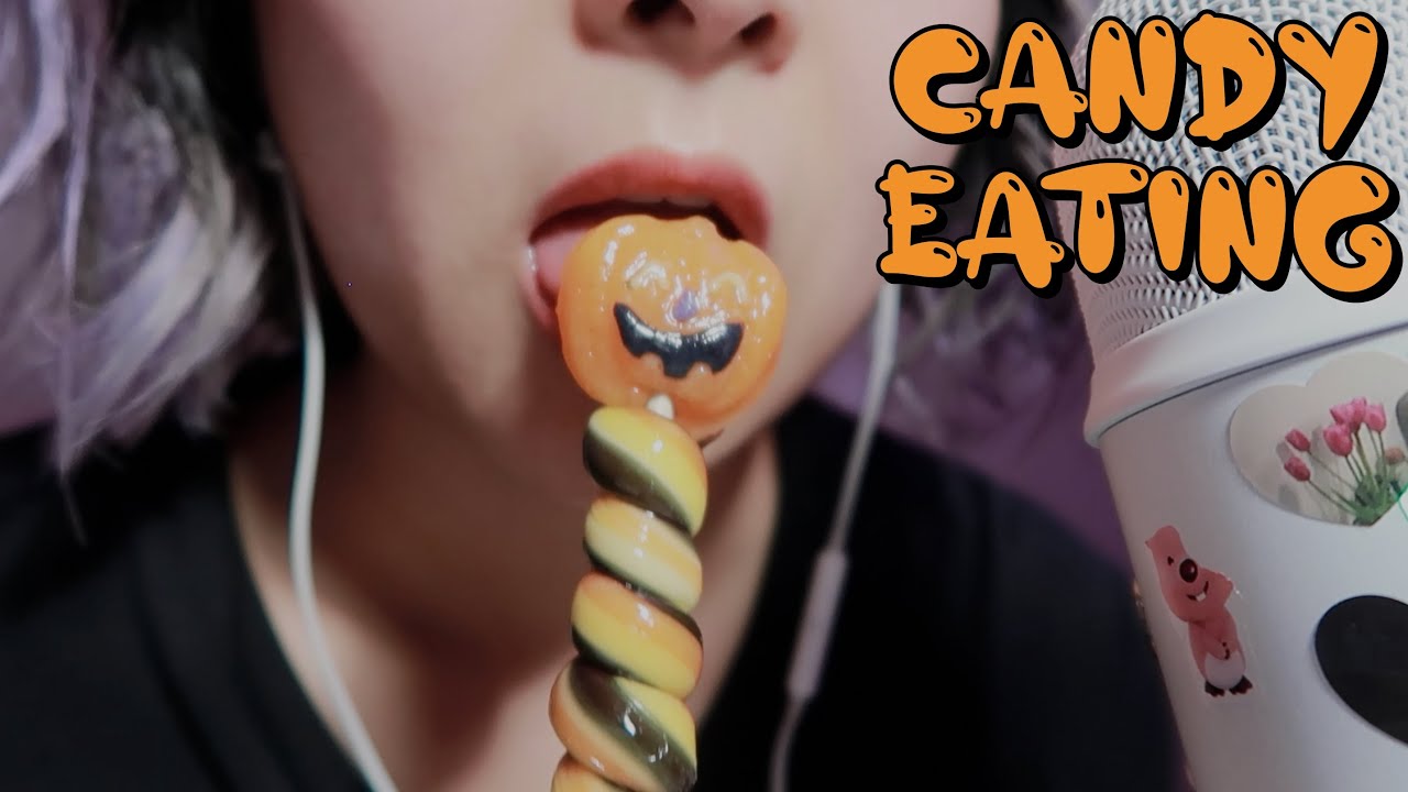 ASMR ✴︎ 할로윈 캔디 이팅+ 새로운 네일과 아이폰14pro자랑..?🤭 candy eating