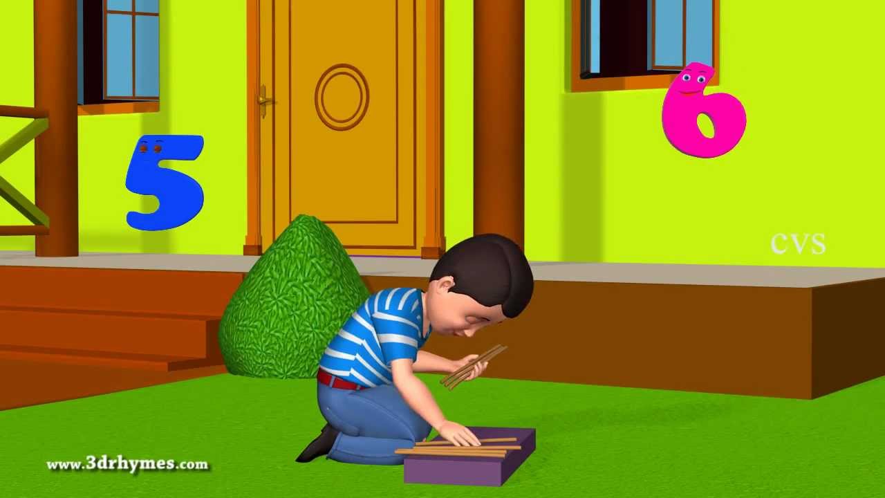 One Two buckle my shoe - 3D Animation English nursery rhyme for children