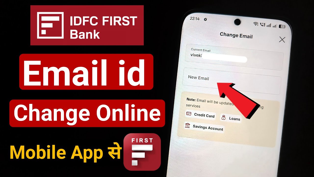 IDFC First Bank Email id Change online | how to update email id in idfc first bank - idfc first bank