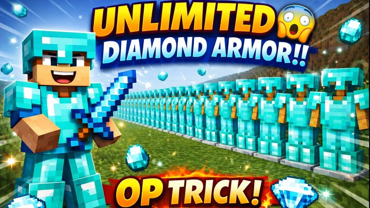Unlimited Diamond Armor | Minecraft Survival Without Mods | OP Trick