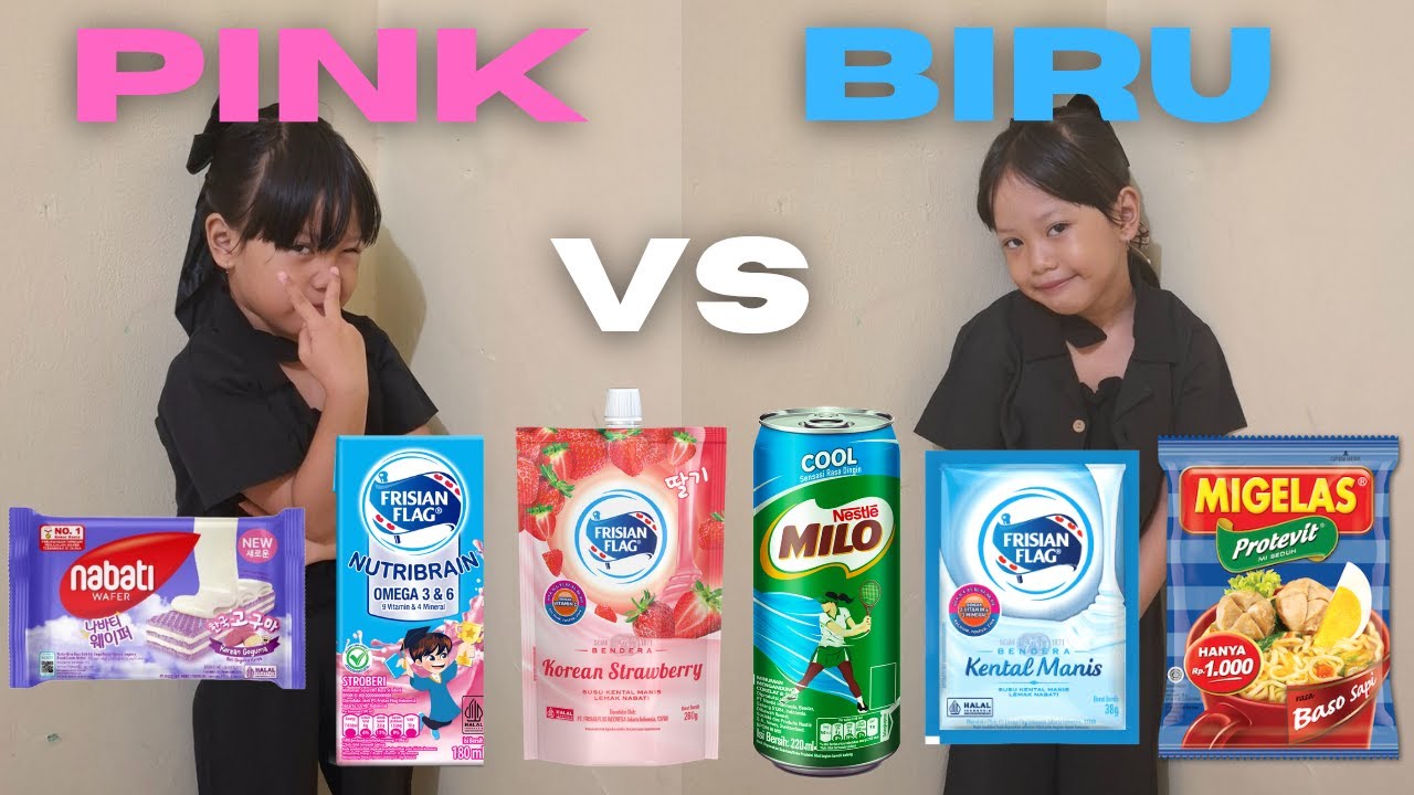 JAJAN SERBA WARNA PINK DAN WARNA BIRU