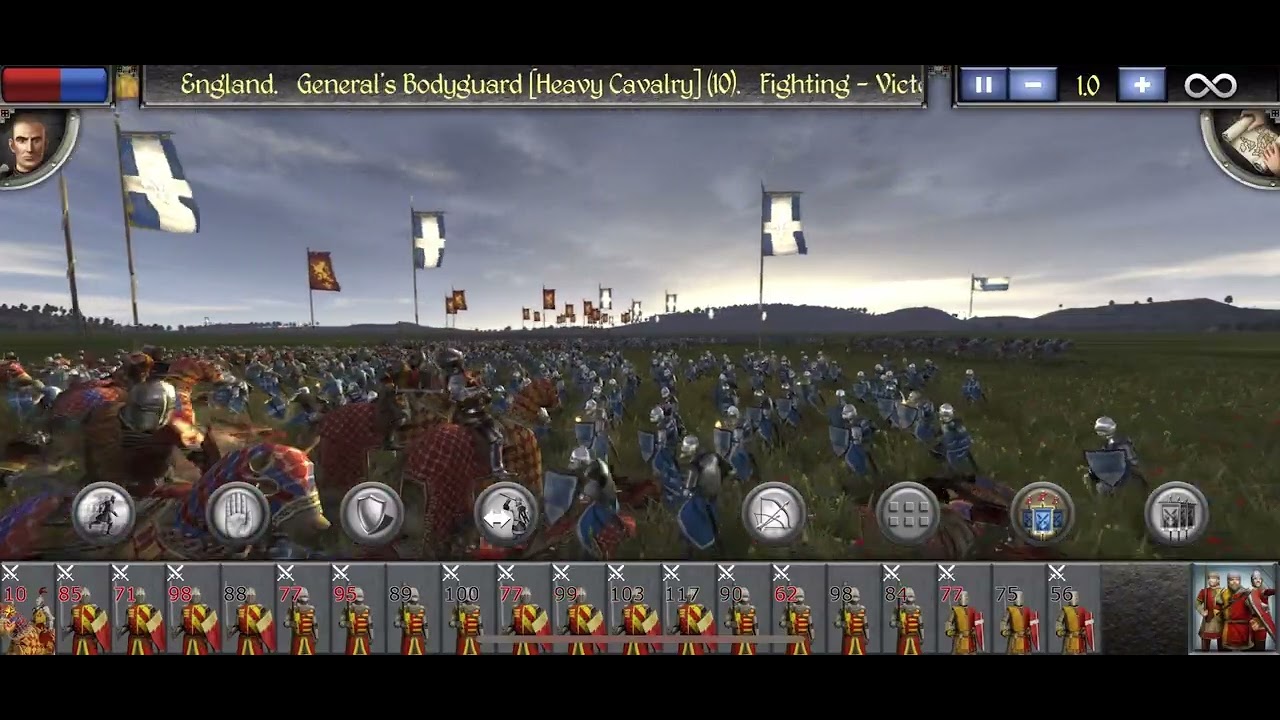 Battle For the Grassy Plains Between England and  France