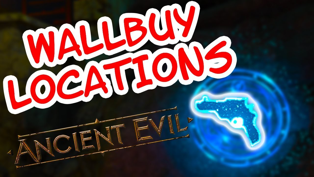 ALL WALLBUY LOCATIONS IN ANCIENT EVIL (Call of Duty Black ops 4 Zombies)