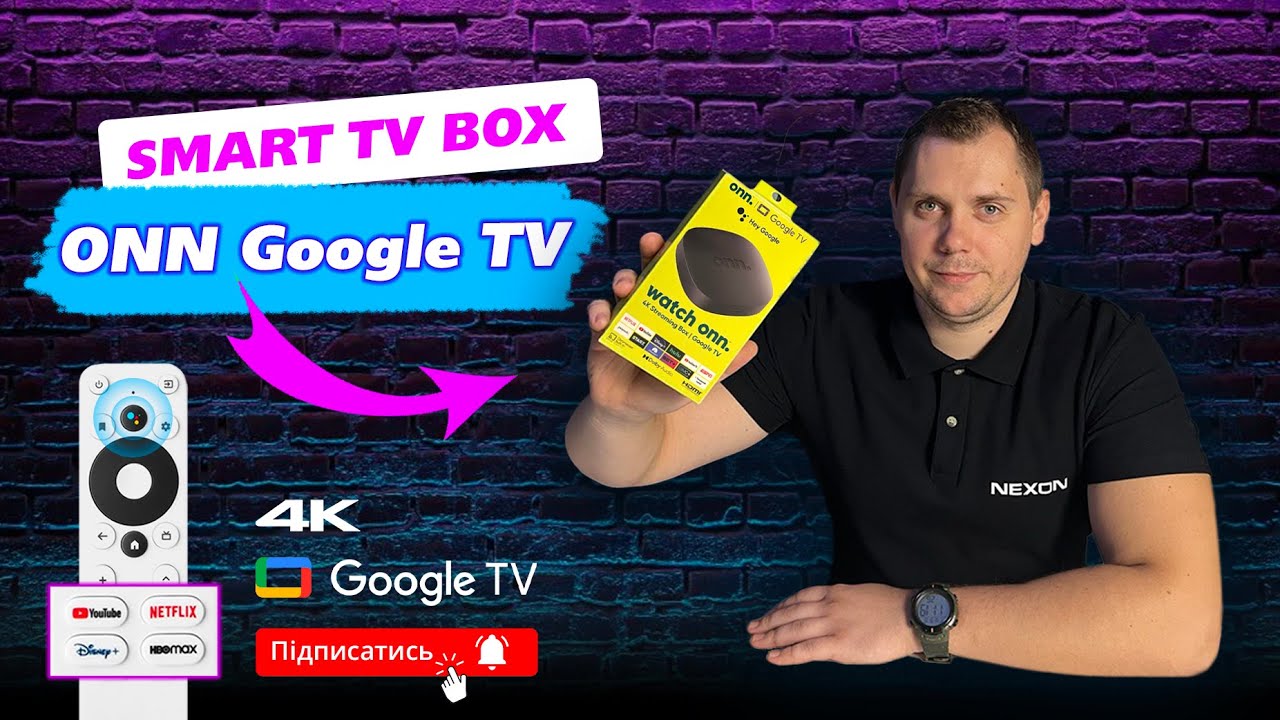 ONN GoogleTV огляд ТВ приставки