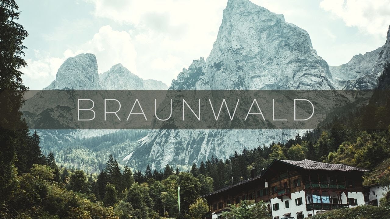 Swiss Mountain Village Braunwald, Cinematic Swiss Alps Drone Flight, DJI Mavic2 pro