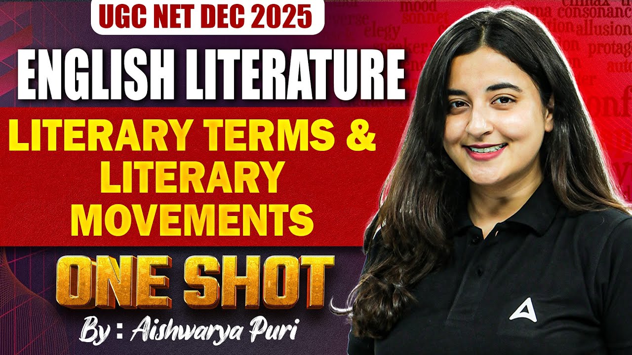 UGC NET English Literature | UGC NET English Literary Terms & Literary Movements By Aishwarya Mam