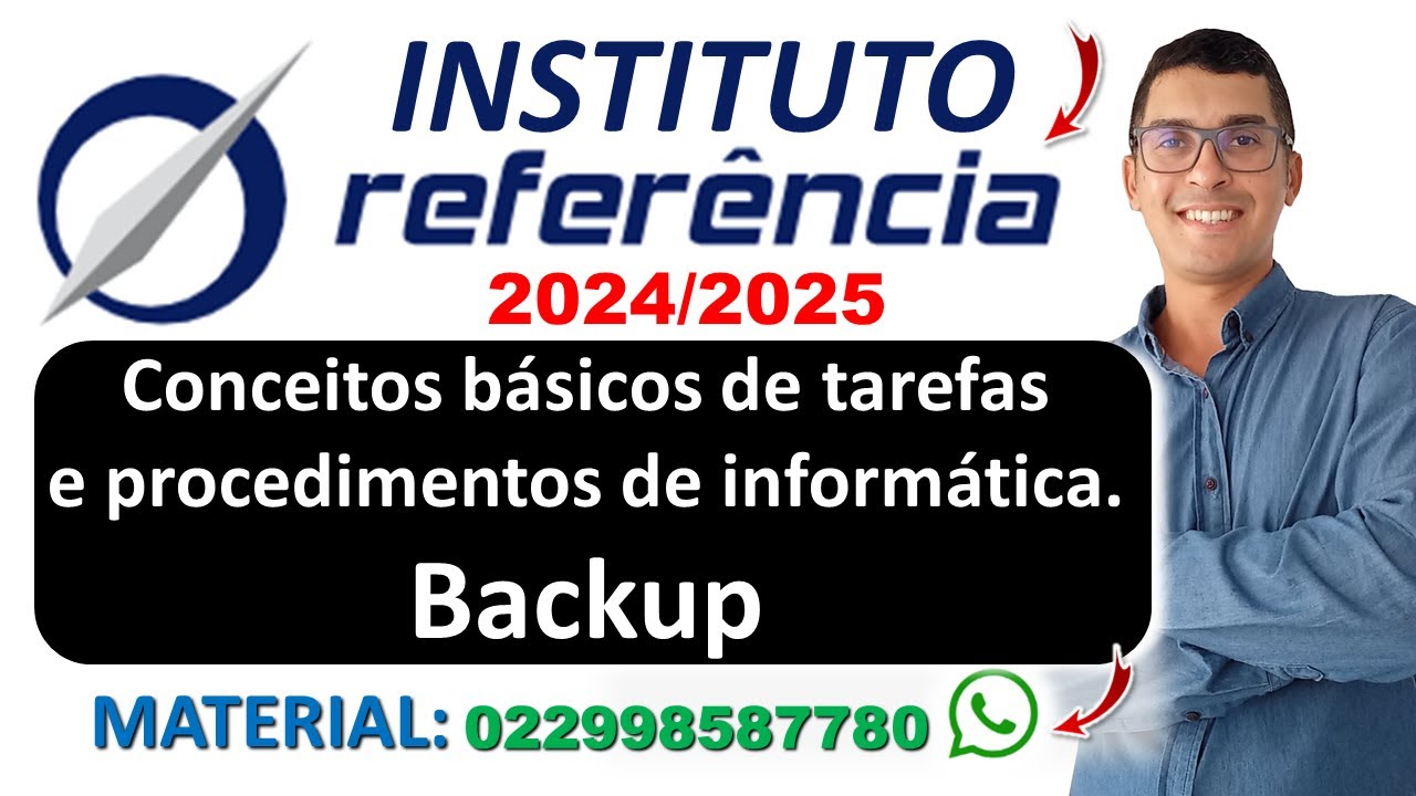Conceitos básicos de tarefas e procedimentos de informática - Backup |  Banca Instituto Referência