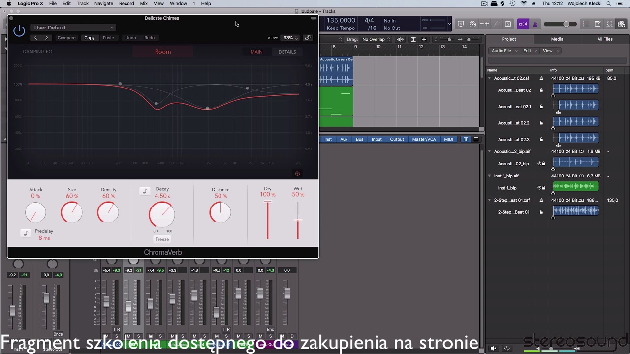 Logic Pro X - od 10.4 do 10.4.2 - szkolenie z aktualizacji programu (fragment szkolenia)