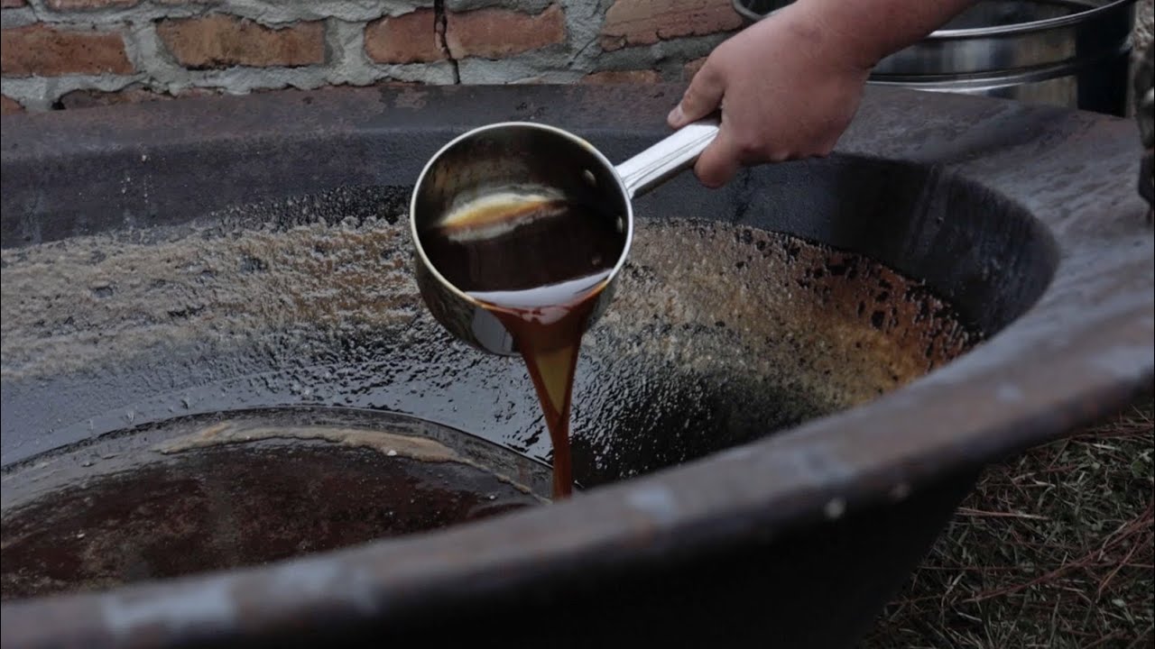 Making Sugar Cane Syrup with Ben in Lower Alabama (Motorized Mill & Batch Processing on a Wood Fire)