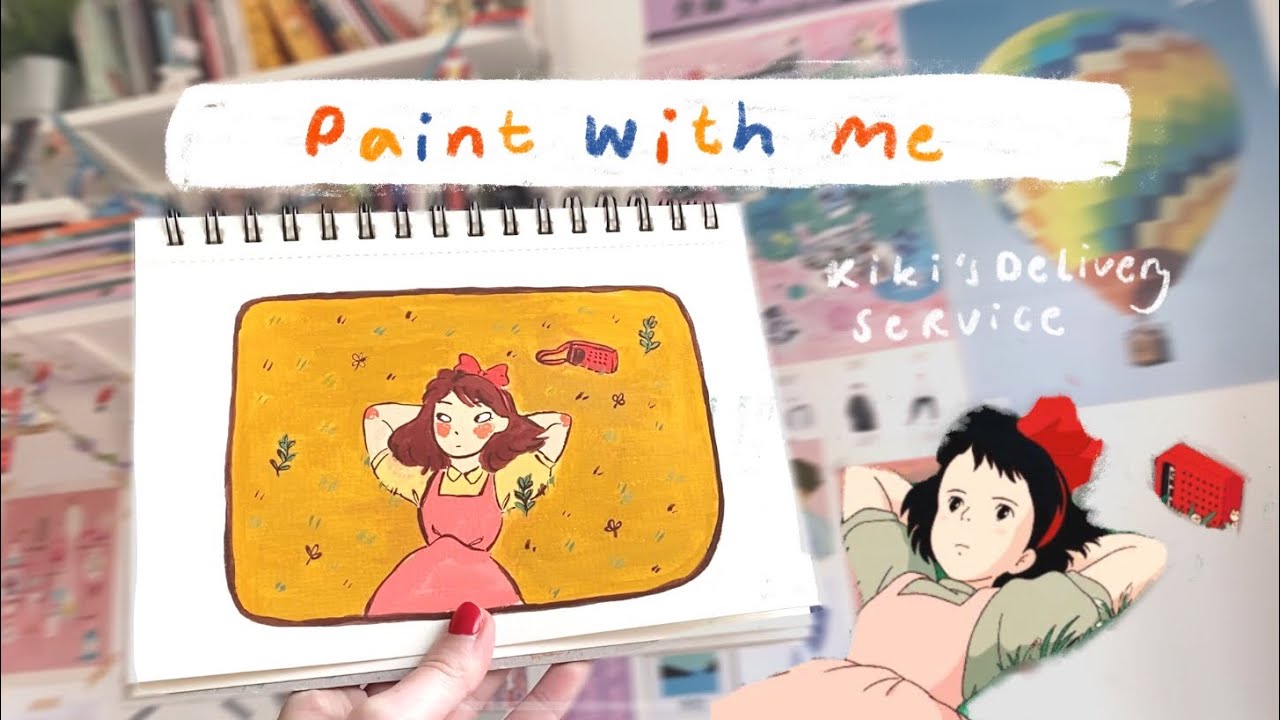 painting studio ghibli scenes w/ himi jelly gouache 🌱