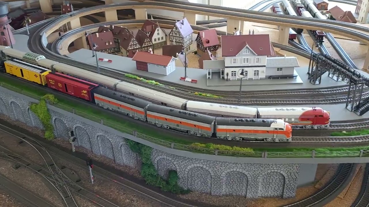 Die Ami's kommen!! Santa Fe, Alaska,Western Pacific, Oldschool Märklin H0 Digital Anlage, C-Gleis