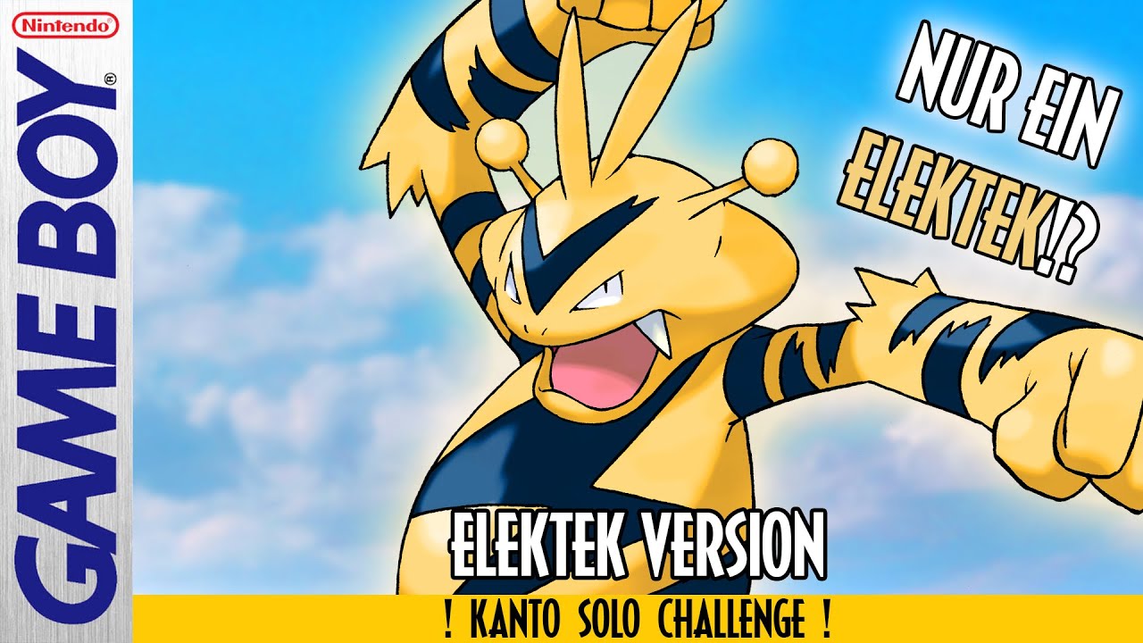 Kann man NUR mit ELEKTEK Pokemon Blau & Rot durchspielen?