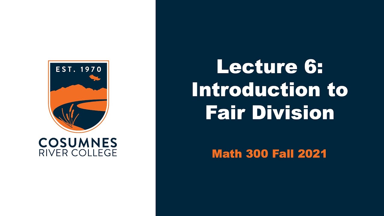 Introduction to Fair Division